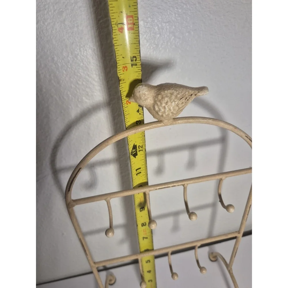 Ornate Jewelry Display Stand With Chicadee